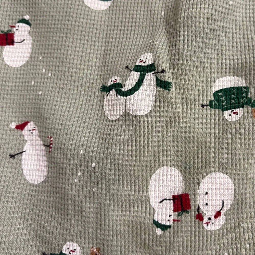 Carter's Christmas Pajamas Child of Mine Boys 2T Holiday Set 2 PC sage‎ green